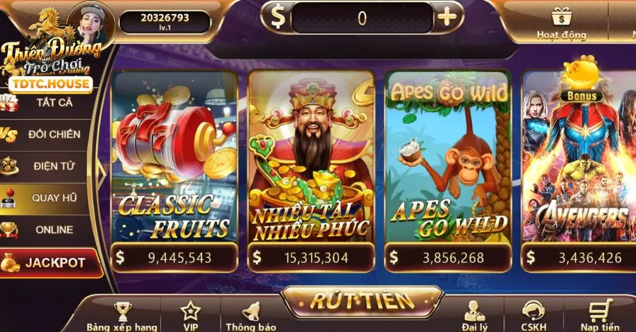 Hình ảnh slot cổ điển với biểu tượng trái cây
