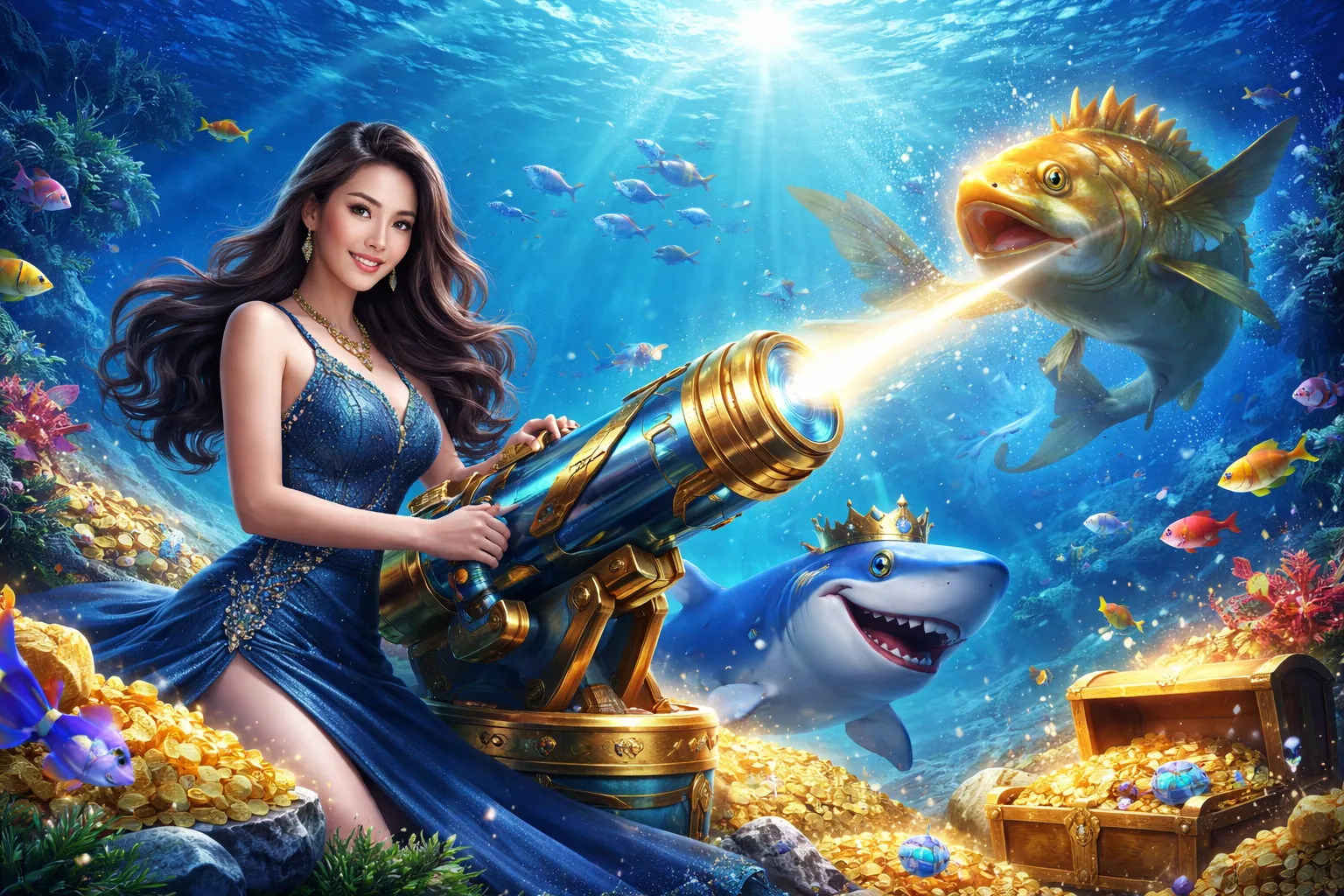 Hình ảnh chính trò chơi bắn cá phổ biến HB888